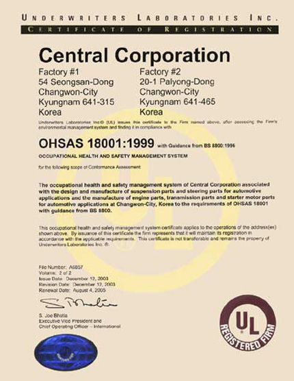 OHSAS 18001:1999